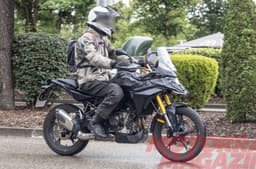BMW F 450 GS test mule spied without accessories right side shot